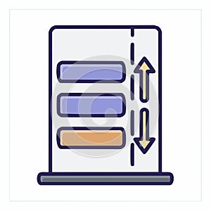 Scrollable List and Sorting UI Icon