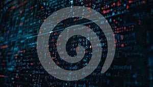 Scrolling Code Interface with Depth Perspective