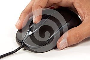 Scrolling on wheel on computer mouse