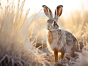 Scrub hare Etosha National Park Namibia