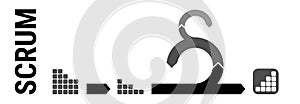 Scrum software development, scrum sprint scheme, scrum framework