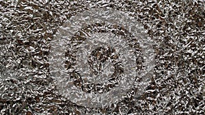 Scrunched up Aluminum Foil