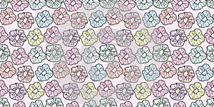 Scrunchy, hair tie vector pattern background