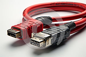 SCSI Cable on white background