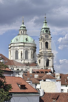 Sct. Nicholaus Church in Prague City - Europe