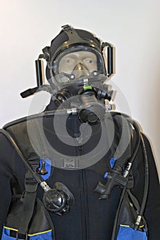 Scuba dive suit on a mannequin