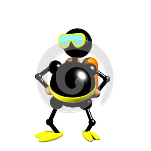 Scuba diver clipart