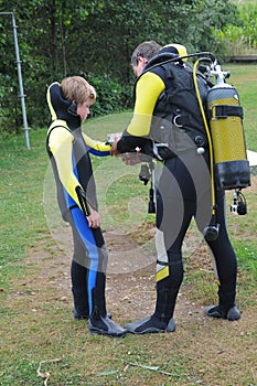 Scuba diving