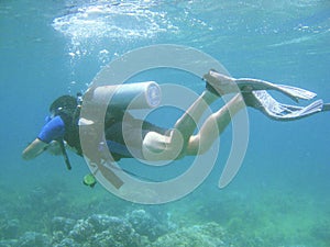 Scuba diving class