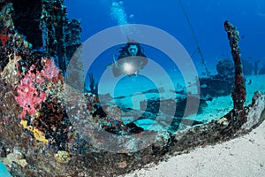 Scuba diving of the Dutch Caribbean island of Sint Maarten