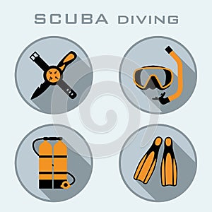 Scuba diving icon