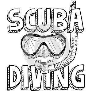 Scuba diving sketch