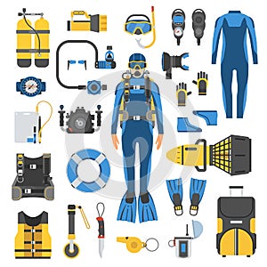 Scuba Diving and Snorkeling Gear Set