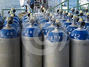 Scuba Oxygen Storage Tanks