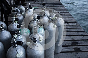 Scuba Oxygen Tanks One