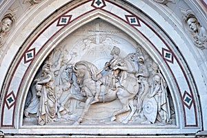 Vision of Constantine, Basilica of Santa Croce in Florence photo