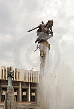 Sculptural Complex Manas. Bishkek, Kyrgyzstan photo