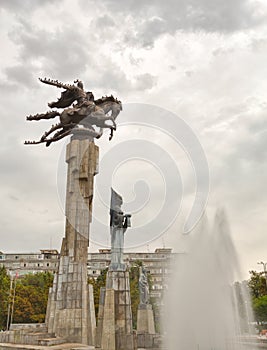 Sculptural Complex Manas. Bishkek, Kyrgyzstan photo