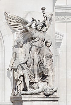 Sculptural group Lyrical drama, Palais Garnier, Paris, France