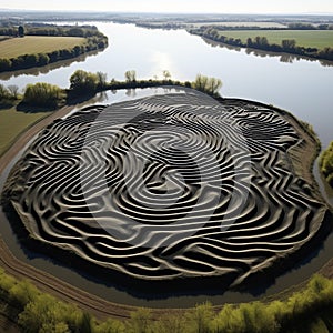 Sculptural Land Mazes: Exploring Earthworks And Serene Faces