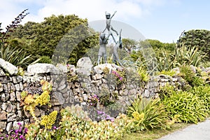 Sculpture in Abbey Garden, Scilly Islands photo