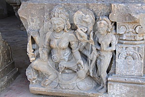 Sculpture at Abhaneri Chand Baori stepwell, India