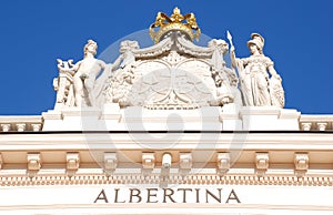 Sculpture on Albertina museum(Vienna)