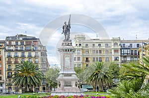 Sculpture of Almirante Antonio de Oquendo,San Sebastian