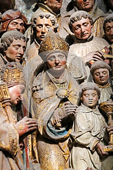 Sculpture in Amiens cathedral photo