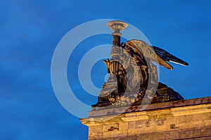 Sculpture of angel on Saint Isaac's Cathedral