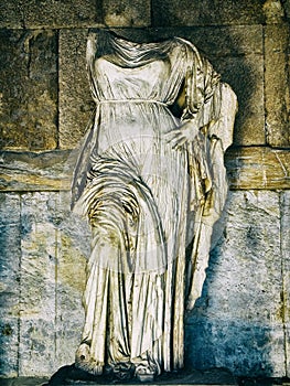Sculpture of Aphrodite in Stoa of Attalos. Ancient Agora of Athens. Attica, Greece.