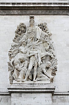 Sculpture on the Arch of Triumph, Paris - La Paix de 1815