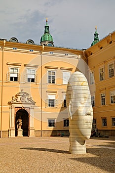 Sculpture `Awilda` by Catalan artist Jaume Plensa, Salzburg University, Salzburg, Austria