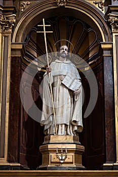 sculpture in the Basilica de la Merce in Barcelona