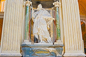 Sculpture in Basilica of Saint John Lateran in Rome, Italy.