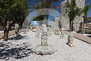 Sculpture in Bodrum Castle, Turkey