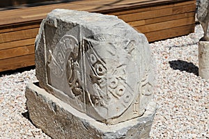 Sculpture in Bodrum Castle, Turkey
