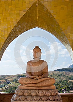 Sculpture of Buddha in temple