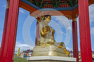 Sculpture of the Buddhist teacher Nagarjuna at the hurul \