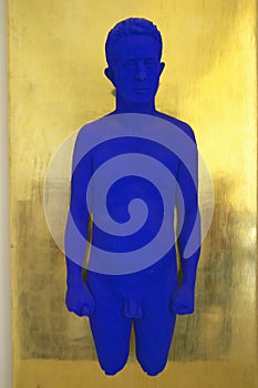 Sculpture byYves Klein, the Museum of Modern and Contemporary Art of Nice, Nice, France