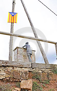 Sculpture at the Can Cucut viewpoint in Granera, Comarca del Moyanes, Castelltersol photo