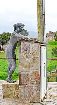 Sculpture at the Can Cucut viewpoint in Granera, Comarca del Moyanes, Castelltersol photo