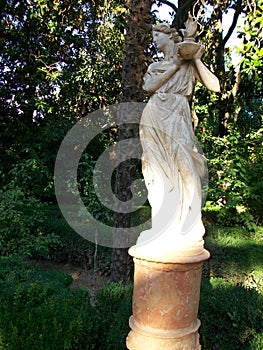 Sculpture in the Carmen de los Martires-Andalusia-Spain