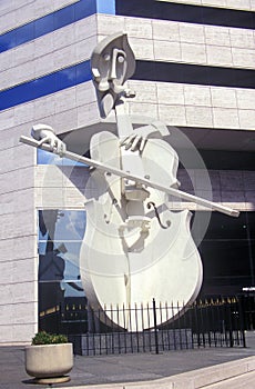 Sculpture of Cello Player in Houston TX photo