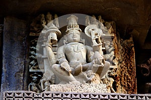 Sculpture at Chaturbhuj Temple, Khajuraho