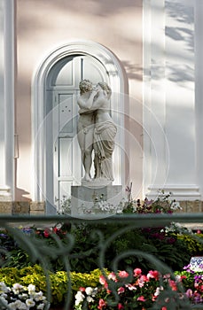 Sculpture Cupid And Psyche in the Oranienbaum Garden