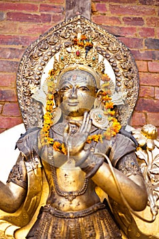 Sculpture of deity, Kathmandu, Durbar square, Nepal