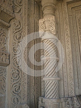 Sculpture design inside of Gwalior fort