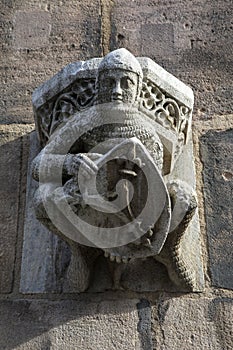 Sculpture detail on St. Lorenz Kirche in Nuremberg