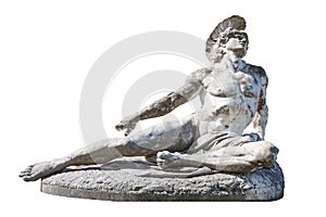 Sculpture of dying Achilles in the Achilleion/Villa Vraila on Co